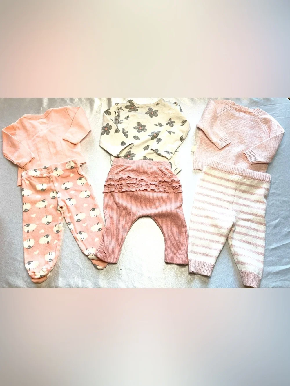 0-3 Months Baby Girl Assorted Brands Mixed Clothing Bundle/Lot
